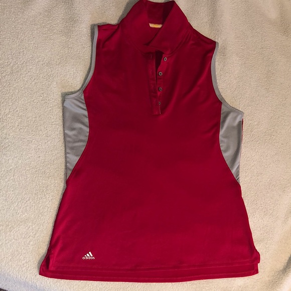 adidas Tops - Adidas Collared Sleeveless Polo Shirt